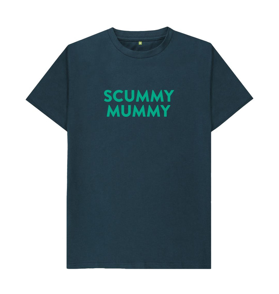 Denim Blue Turquoise SCUMMY MUMMY T-Shirt