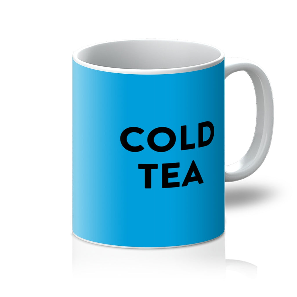 Blue Cold Tea Mug