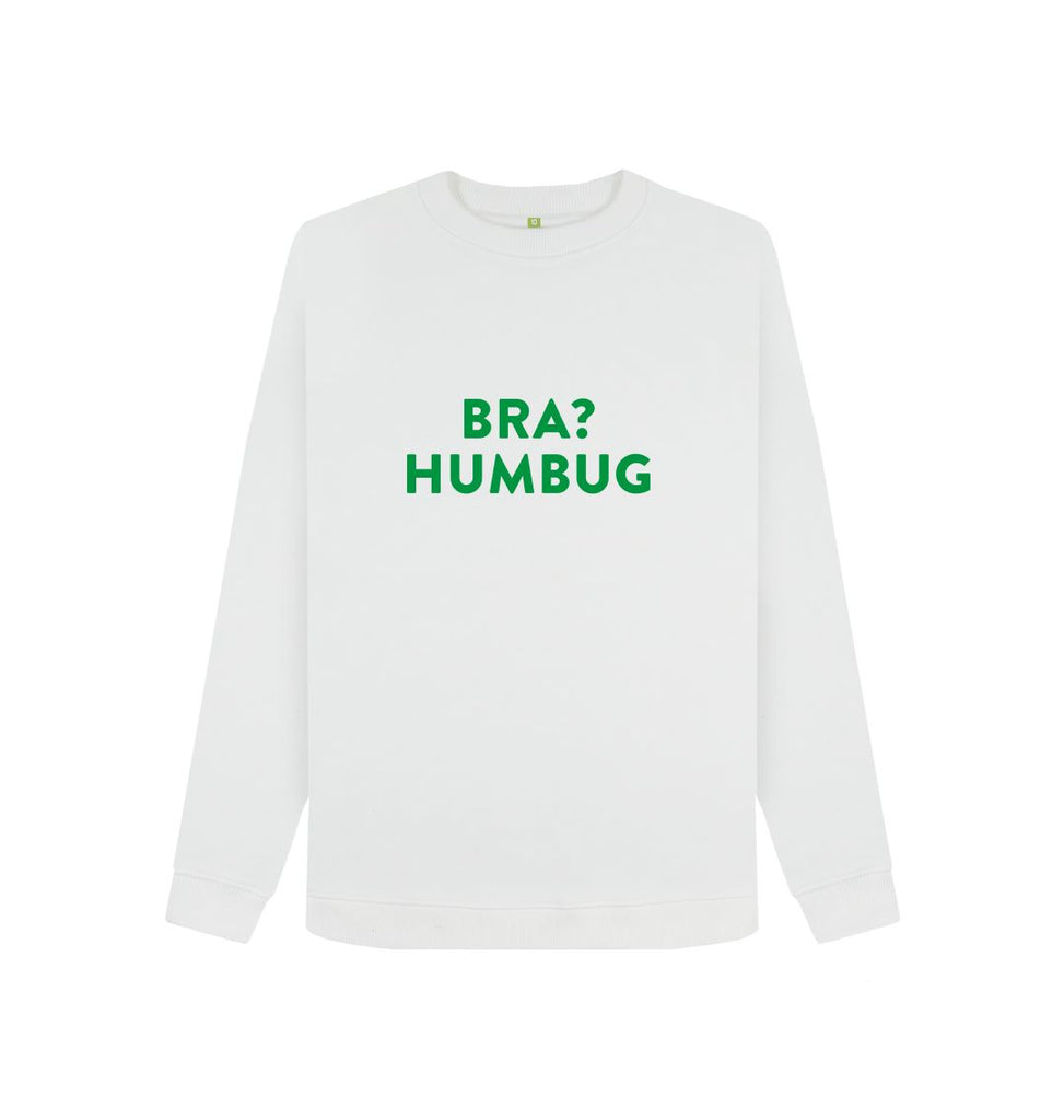 White BRA? HUMBUG Green Women's Sweatshirt