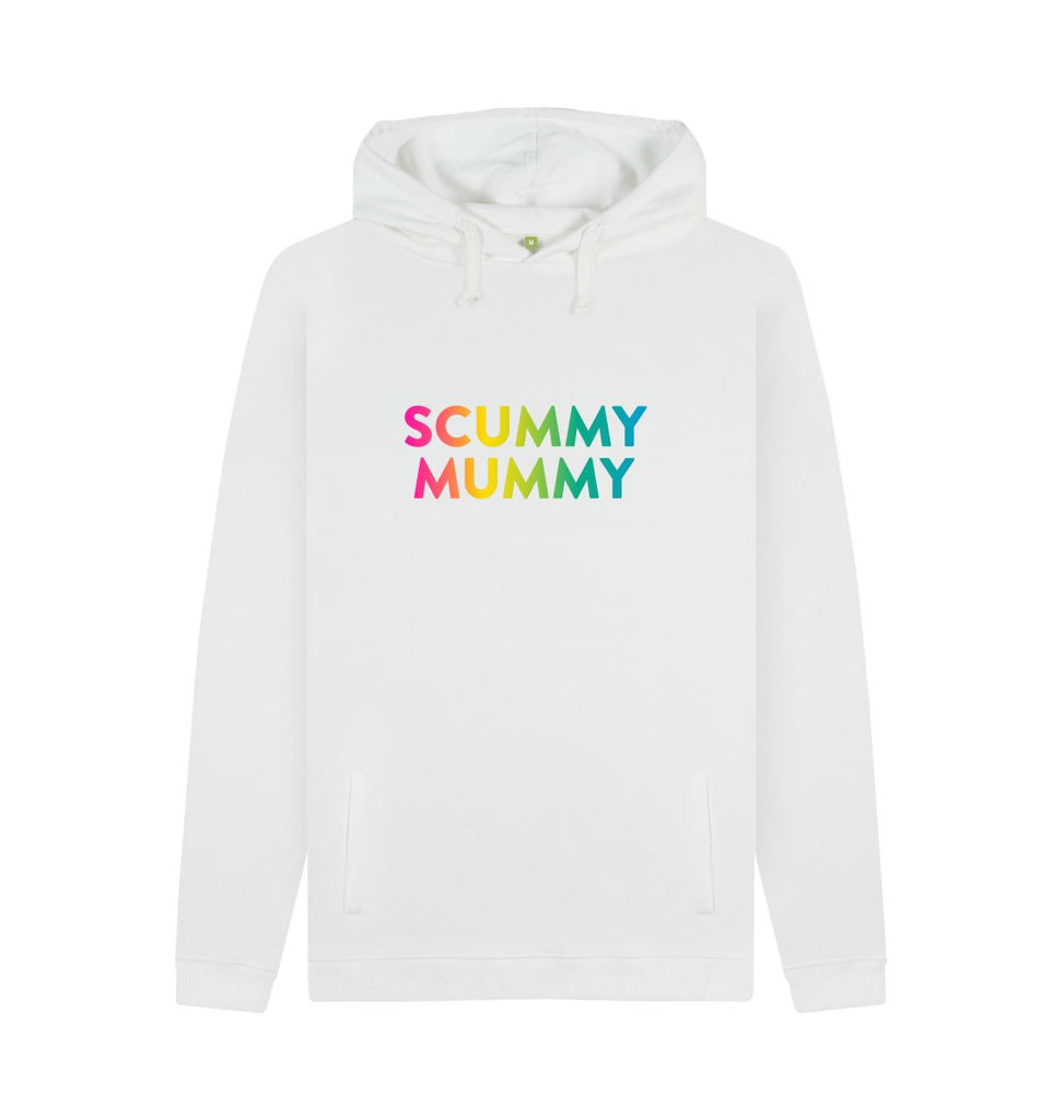 White Rainbow Scummy Mummy Hoodie