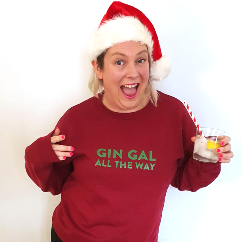 GIN GAL ALL THE WAY Green Women's Sweatshirt
