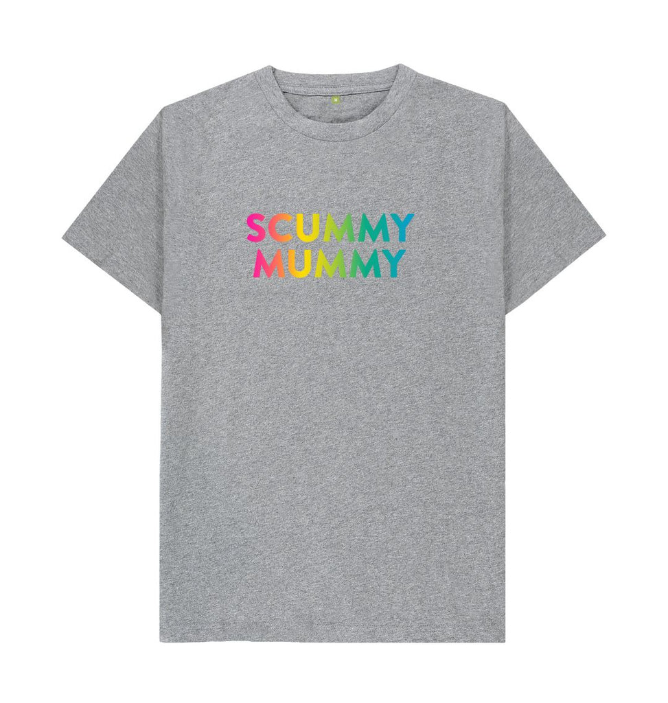 Athletic Grey Rainbow Scummy Mummy T-shirt