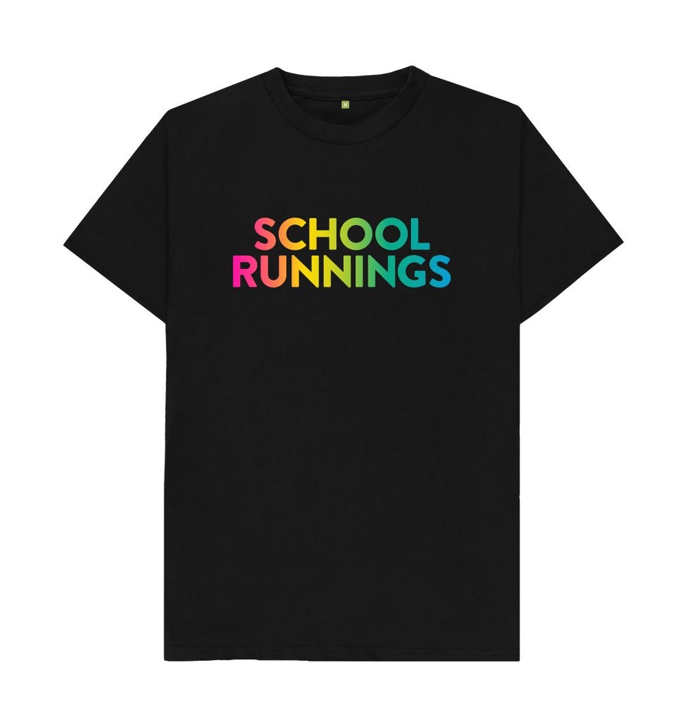 Black SCHOOL RUNNINGS T-shirt
