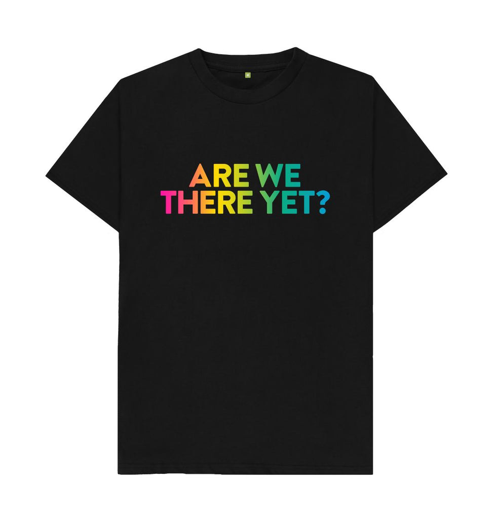 Black ARE WE THERE YET? T-shirt