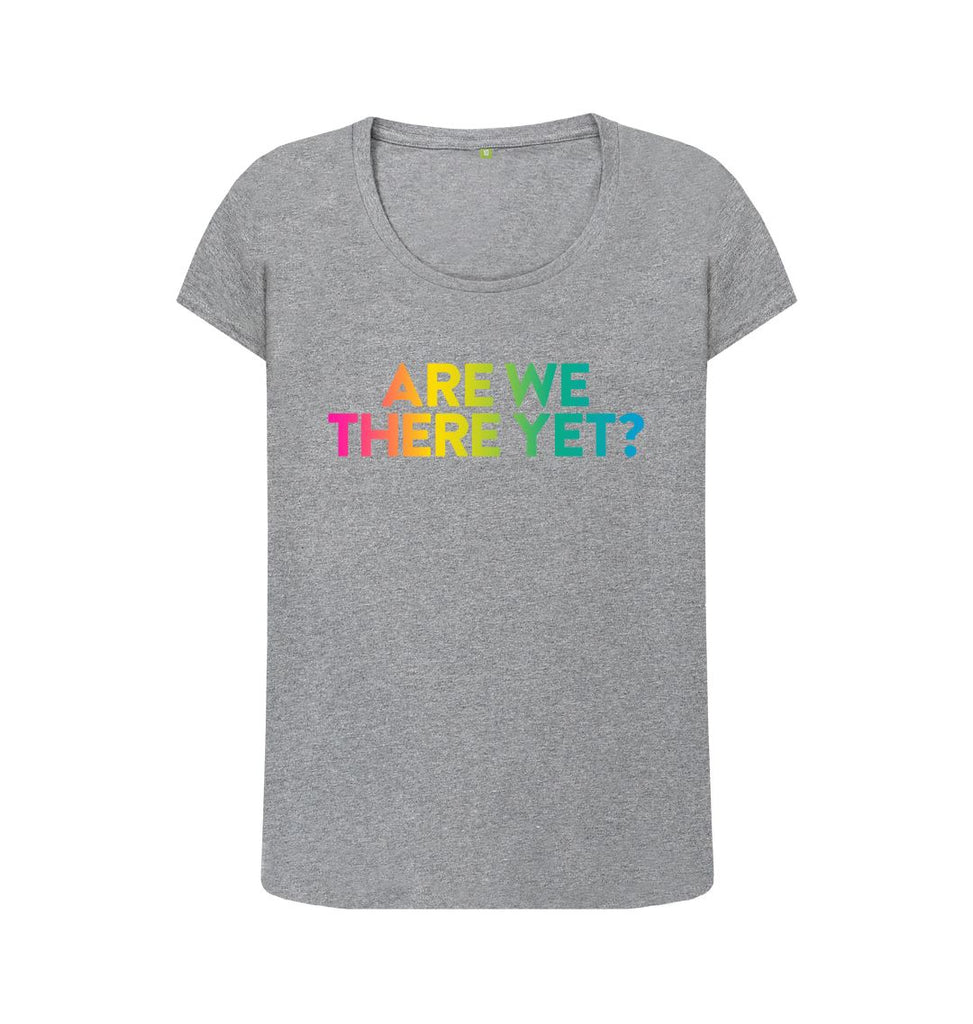 Athletic Grey ARE WE THERE YET? Scoop T-shirt